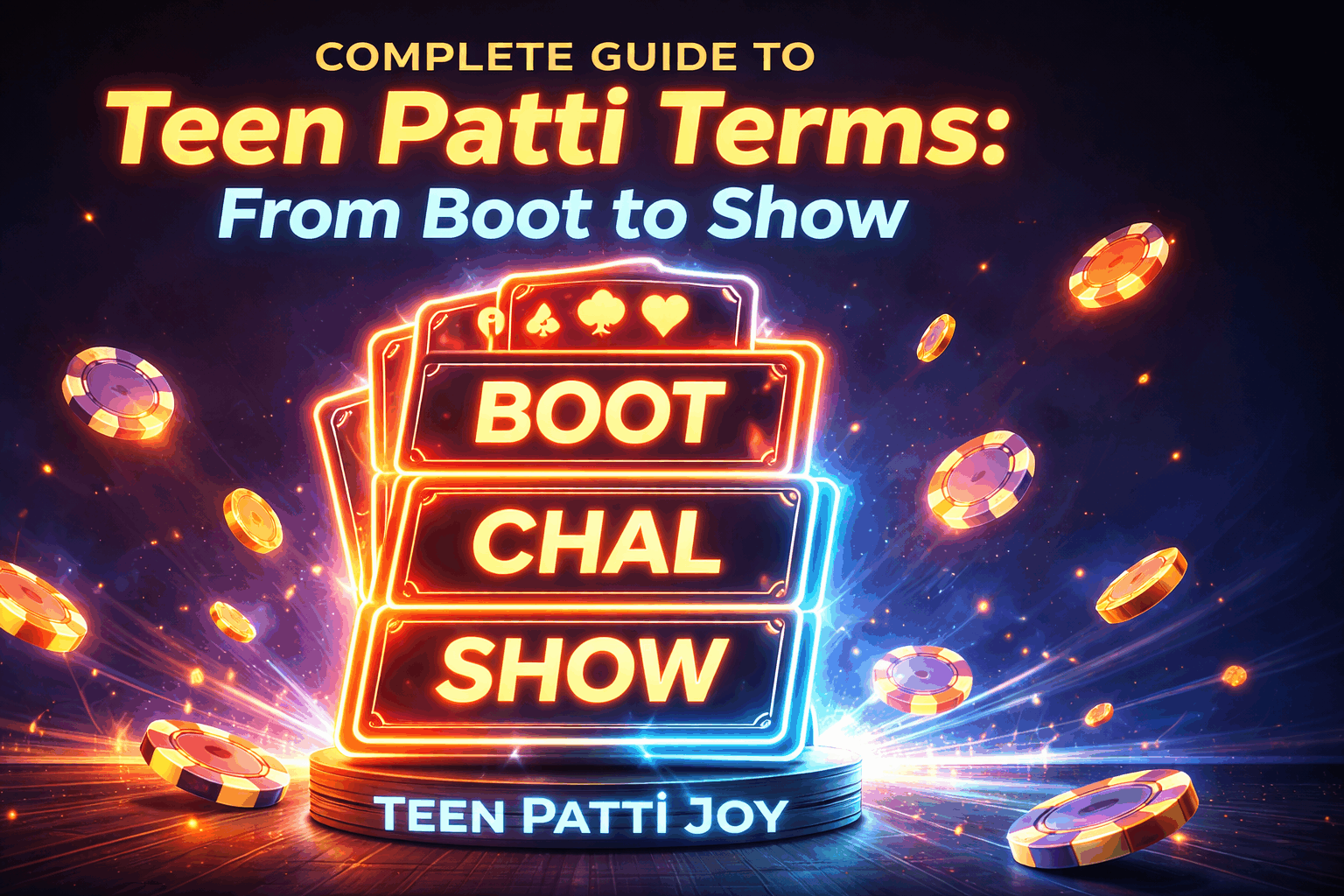 Complete Guide to Teen Patti Terms: From Boot to Show, Master the Table Lingo